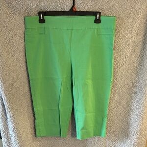 Alfred Dunner Jade Green Capris
